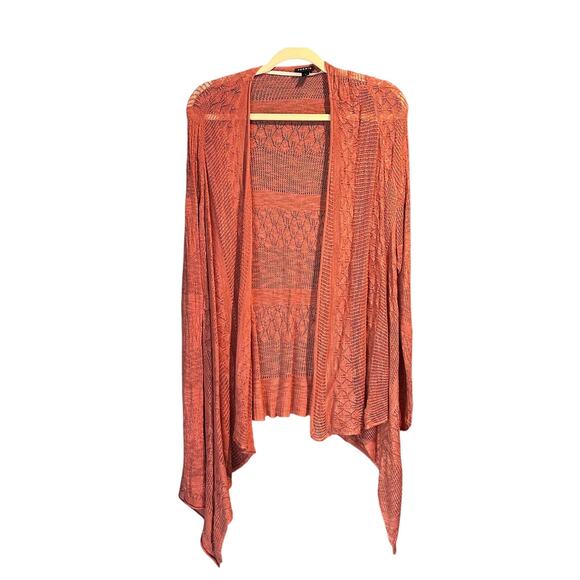 Boho Fairy Femme Torrid Open Front Mauve Open Front Cardigan Size 2 Lightweight - Picture 1 of 8